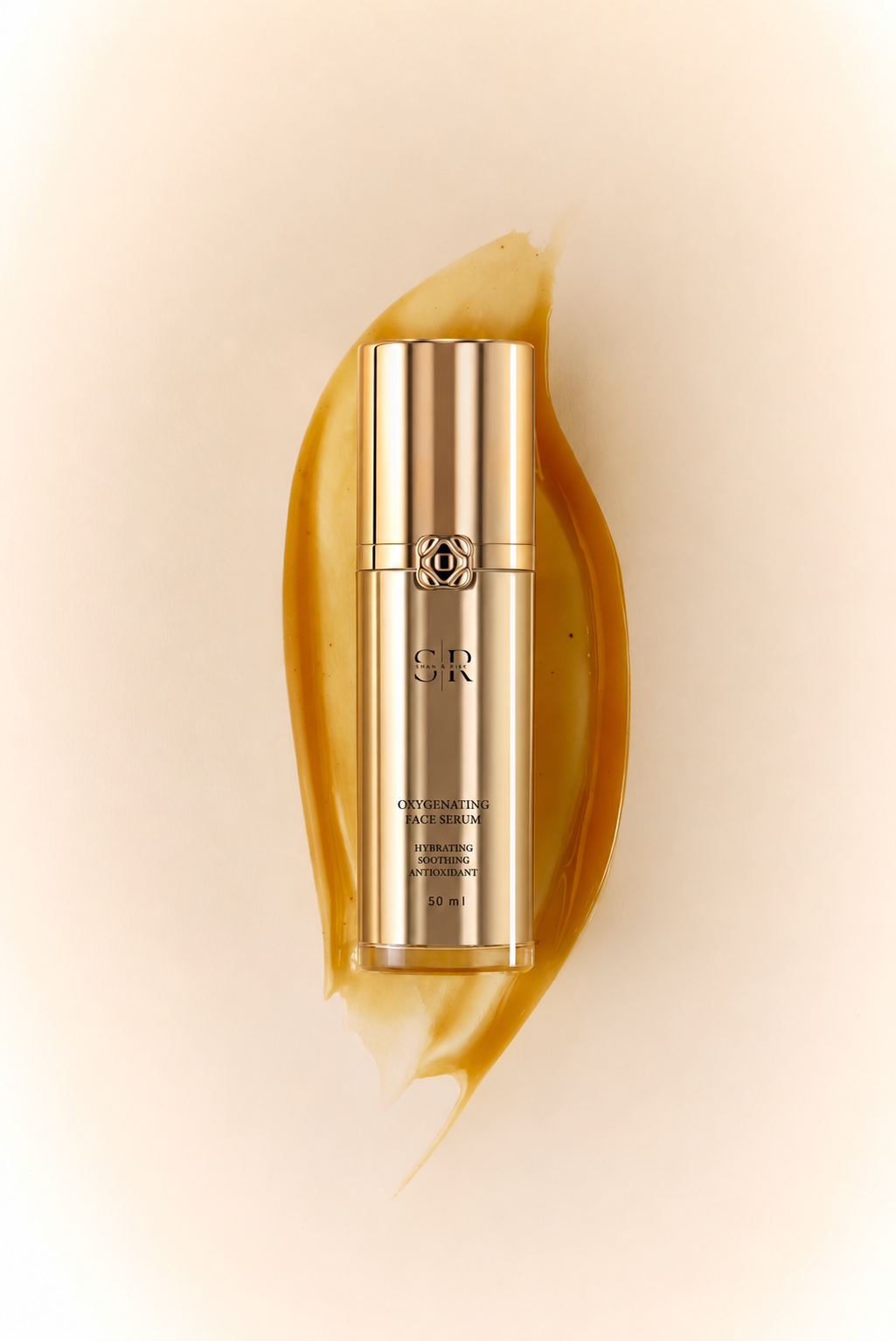 SR LUXE serum with real amber serum texture